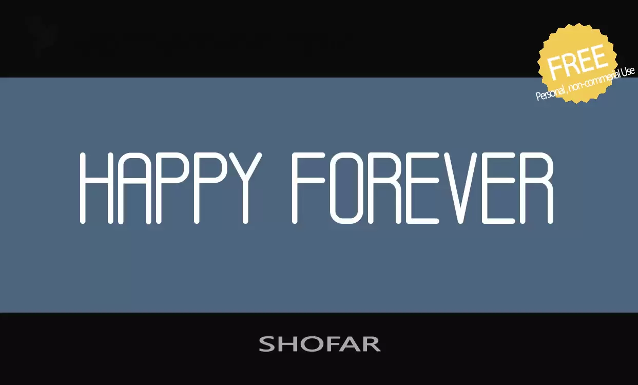「SHOFAR」字体效果图