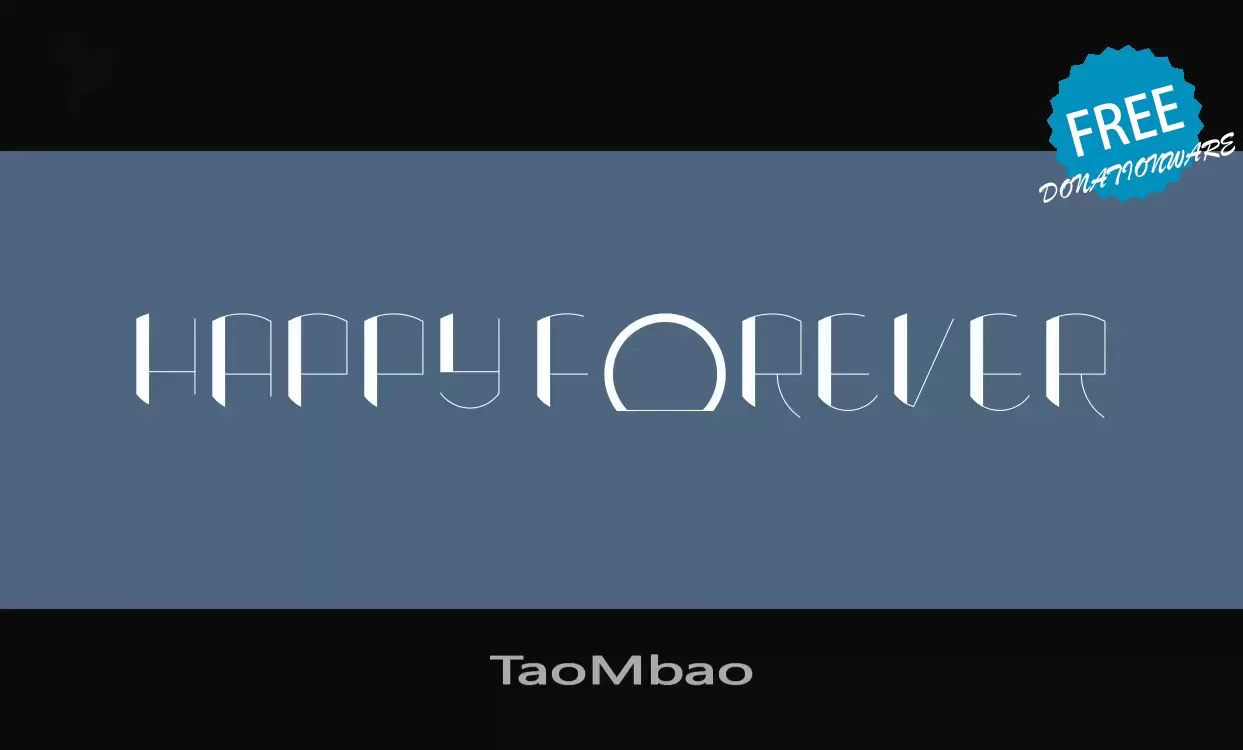 「TaoMbao」字体效果图