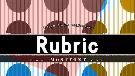 「Rubric」字体排版样式