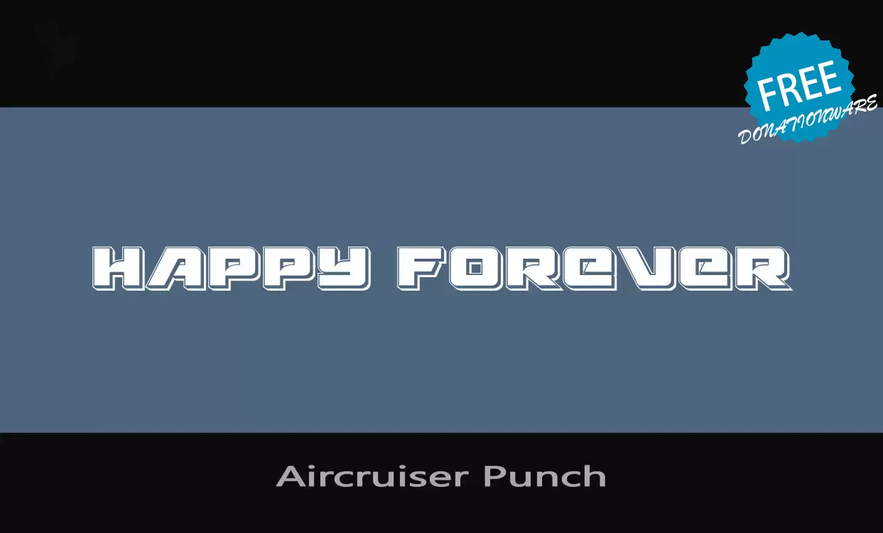「Aircruiser-Punch」字体效果图