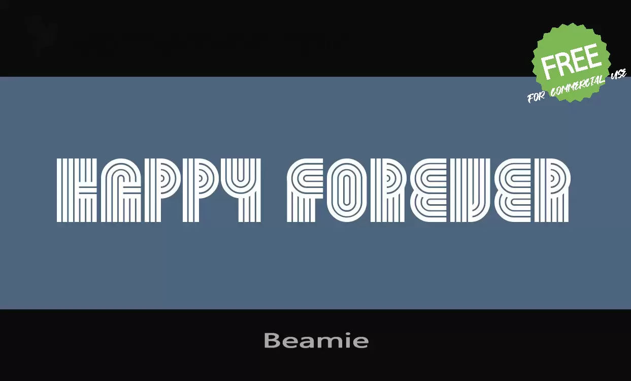 「Beamie」字体效果图