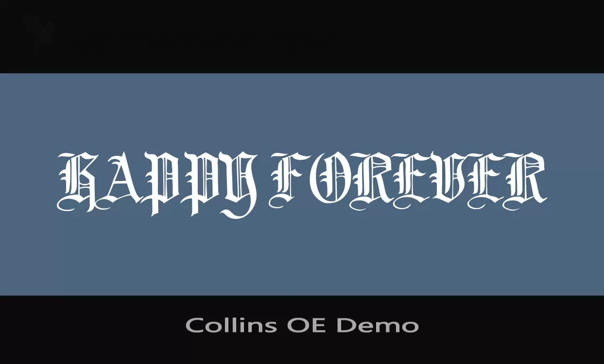 「Collins-OE-Demo」字体效果图