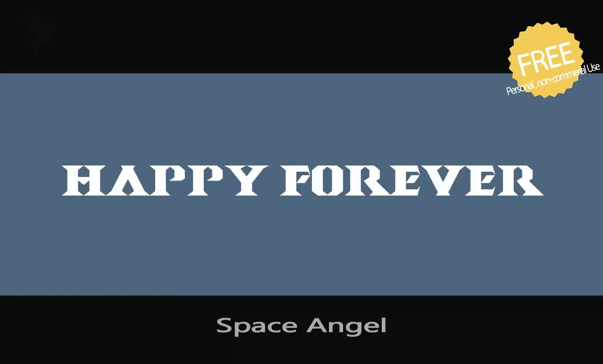 「Space-Angel」字体效果图