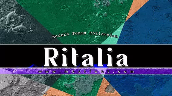 「Ritalia」字体排版样式