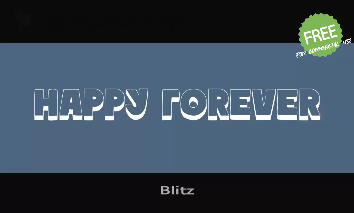 Font Sample of Blitz