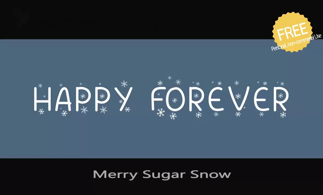 Sample of Merry-Sugar-Snow