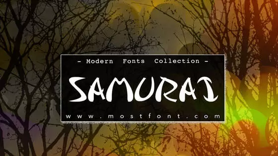 「Samurai」字体排版图片
