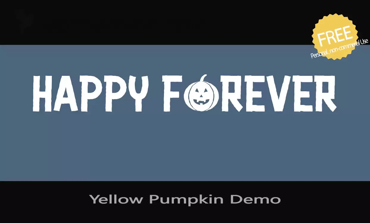 「Yellow-Pumpkin-Demo」字体效果图