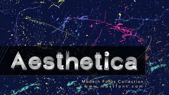 「Aesthetica」字体排版样式