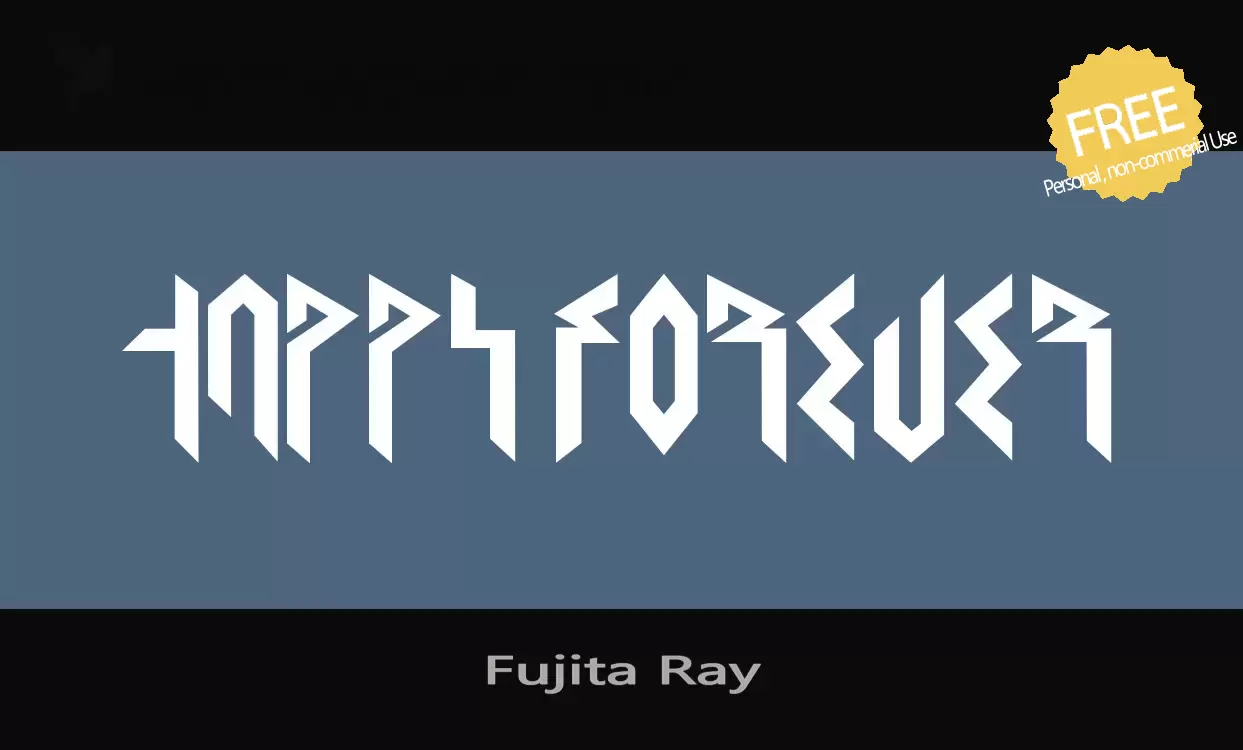 「Fujita-Ray」字体效果图