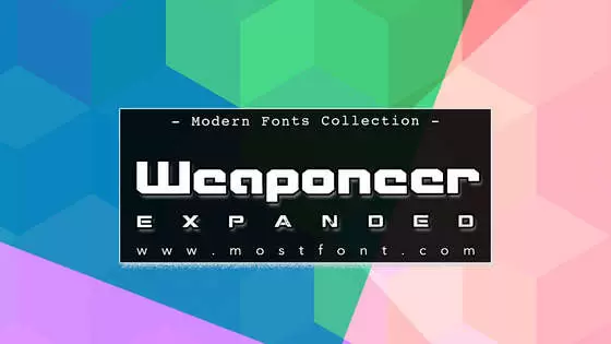 「Weaponeer-Expanded」字体排版图片