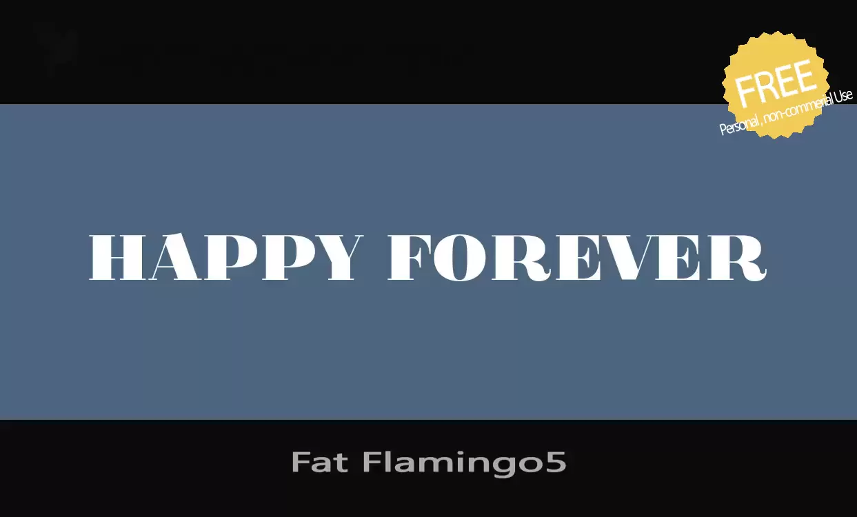 「Fat-Flamingo5」字体效果图