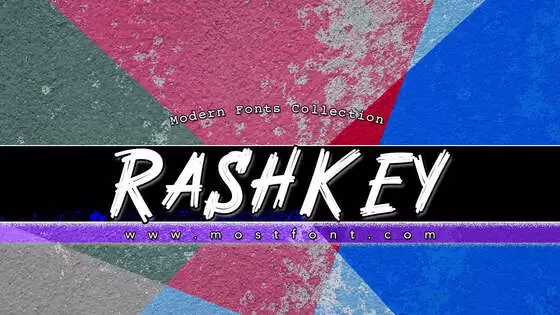 「Rashkey」字体排版图片