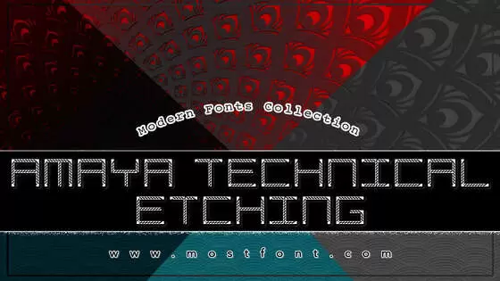 Typographic Design of Amaya-Technical-Etching