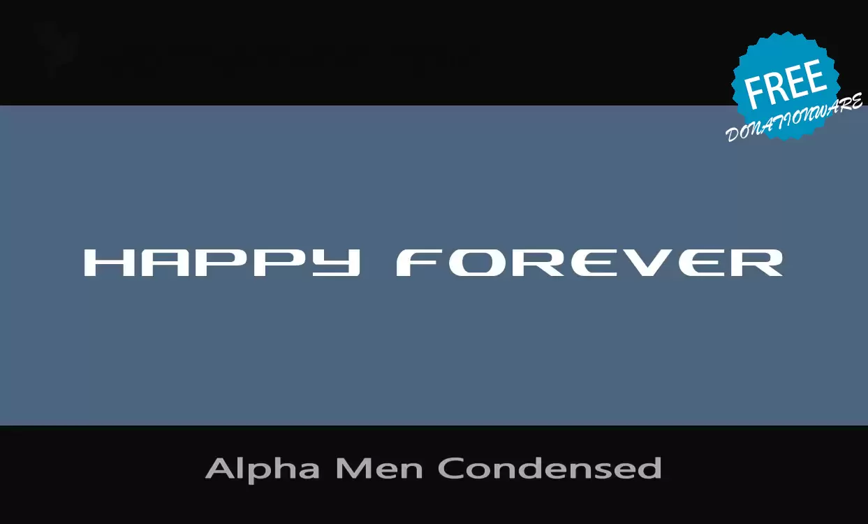 Sample of Alpha-Men-Condensed