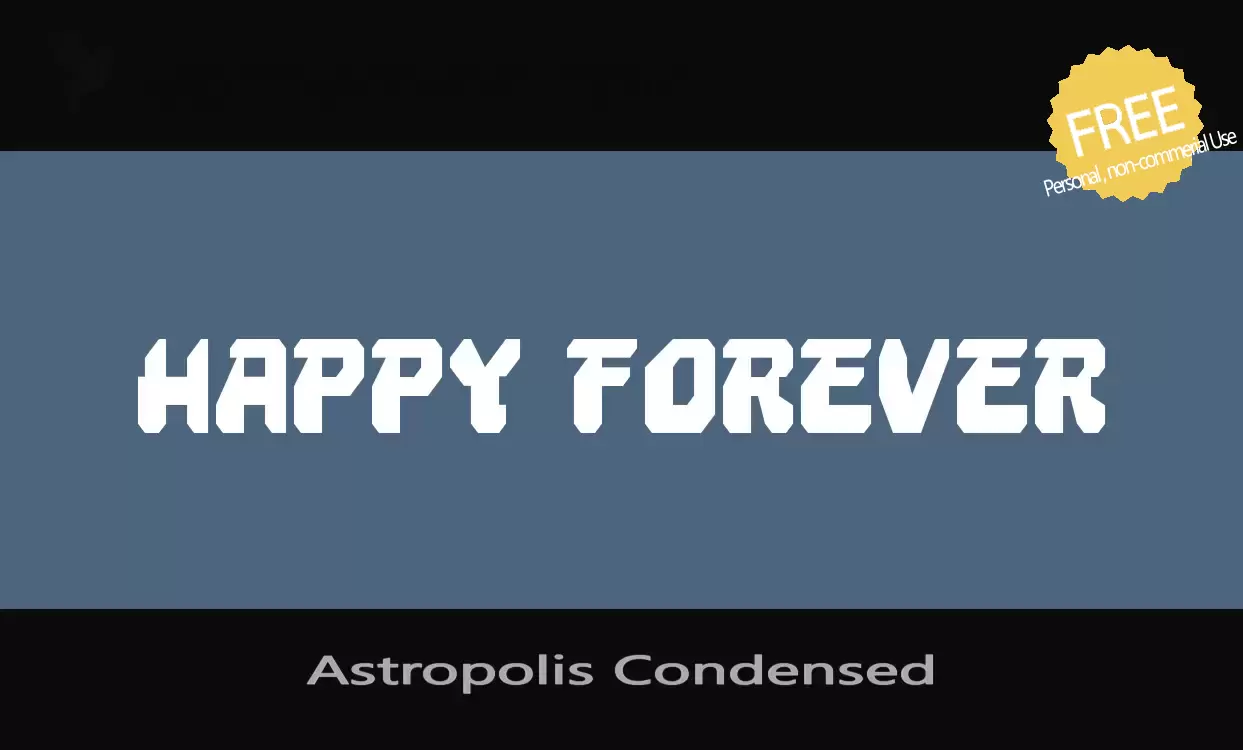 Sample of Astropolis-Condensed