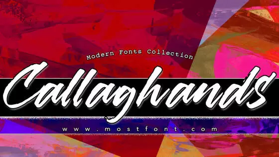 「Callaghands」字体排版图片