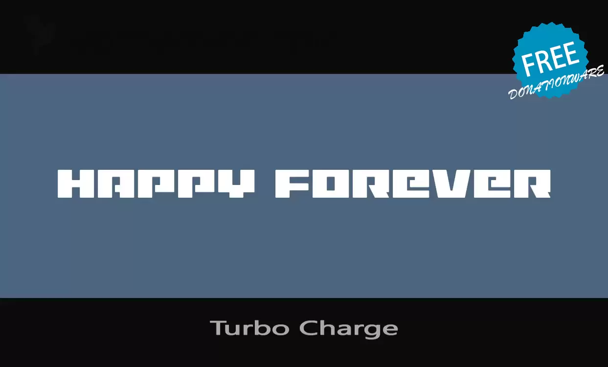 「Turbo-Charge」字体效果图