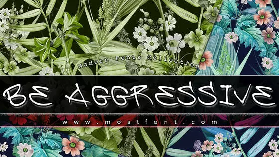 「Be-Aggressive」字体排版样式