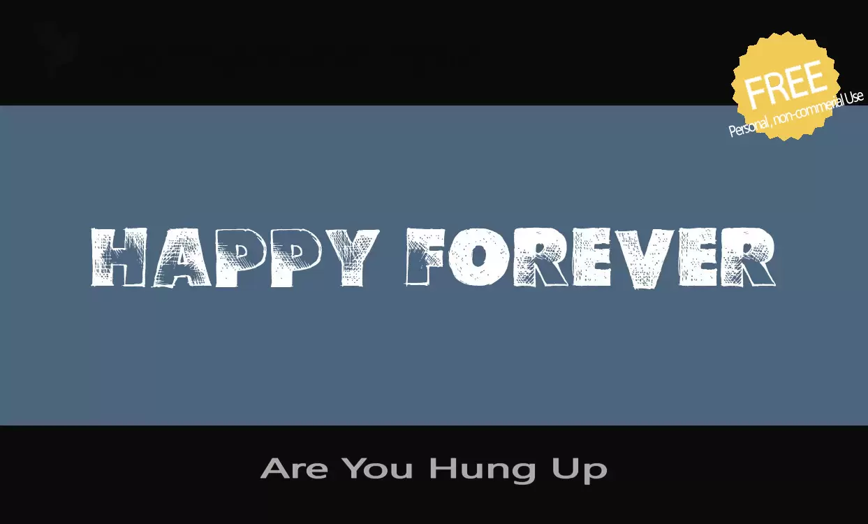 「Are-You-Hung-Up」字体效果图