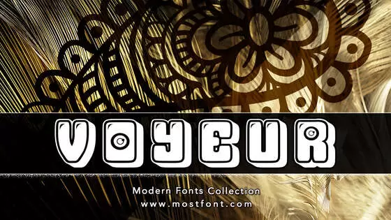 「Voyeur」字体排版图片
