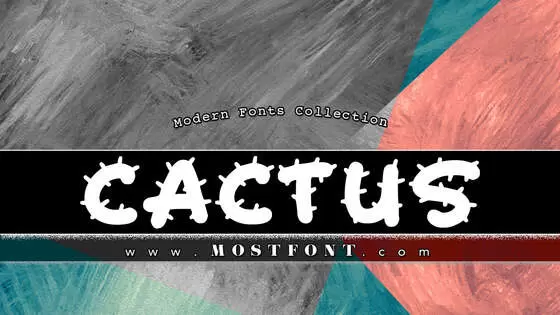 Typographic Design of Cactus-Cuties