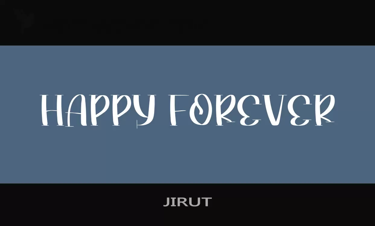Font Sample of JIRUT