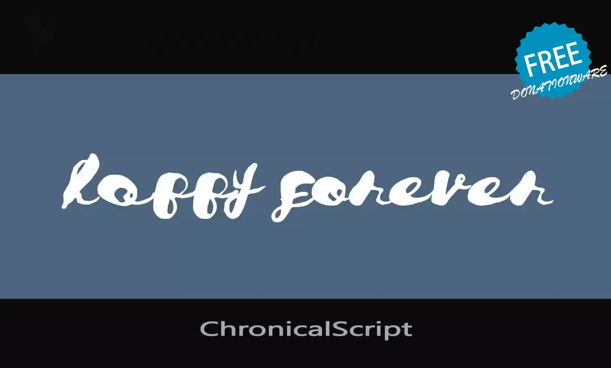 Sample of ChronicalScript