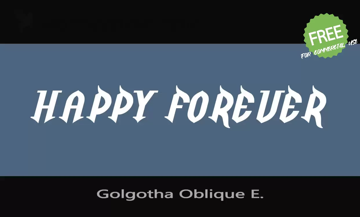 Sample of Golgotha-Oblique-E.