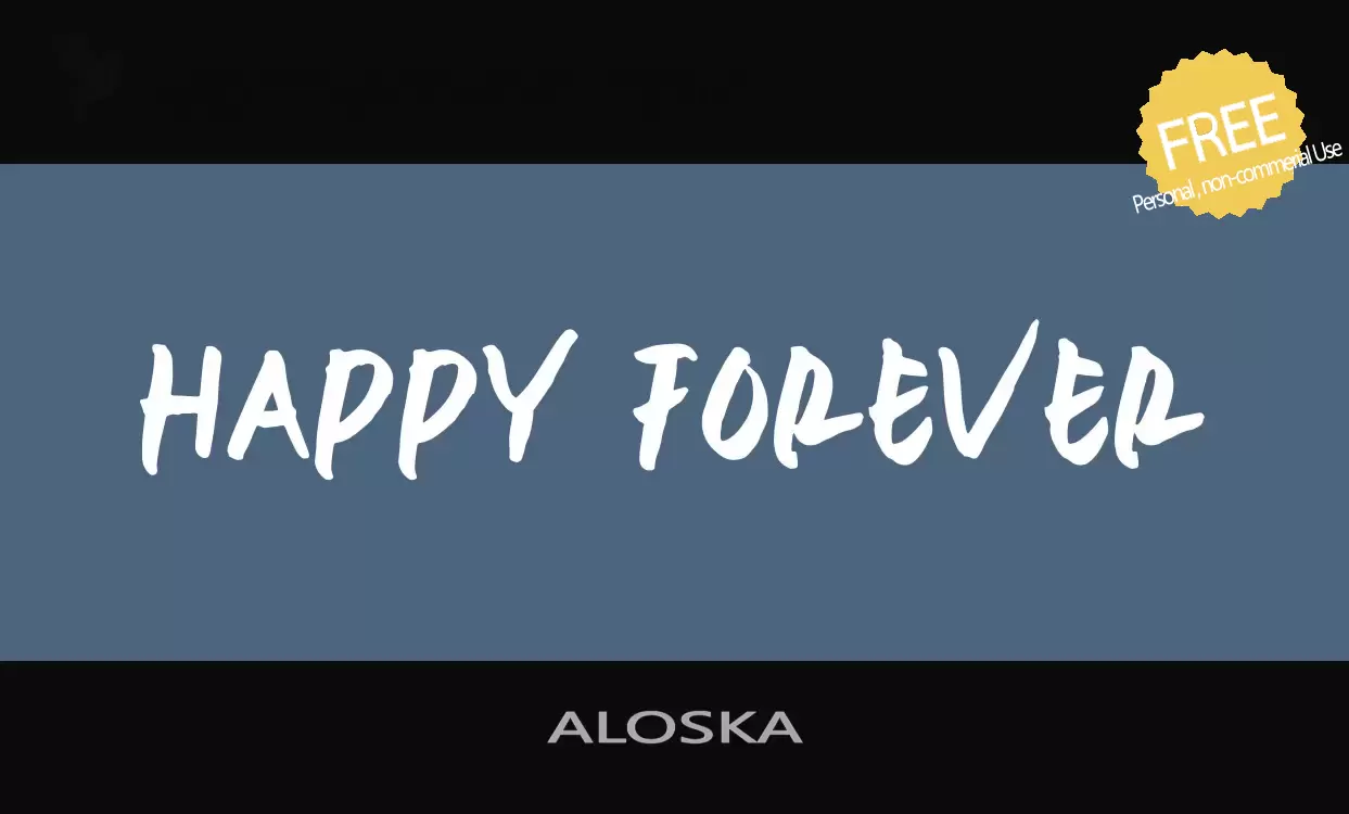 「ALOSKA」字体效果图