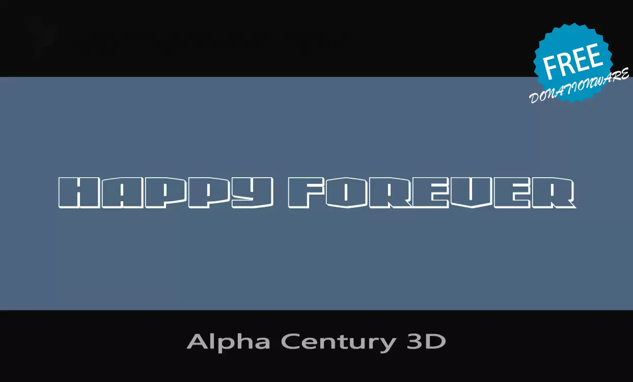 Sample of Alpha-Century-3D