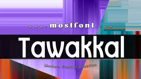 「Tawakkal-Sans」字体排版图片