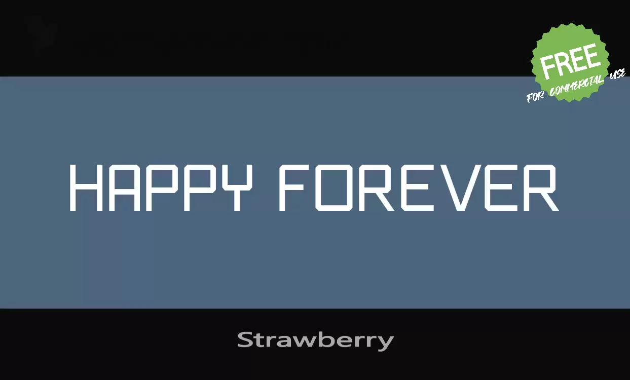 「Strawberry」字体效果图