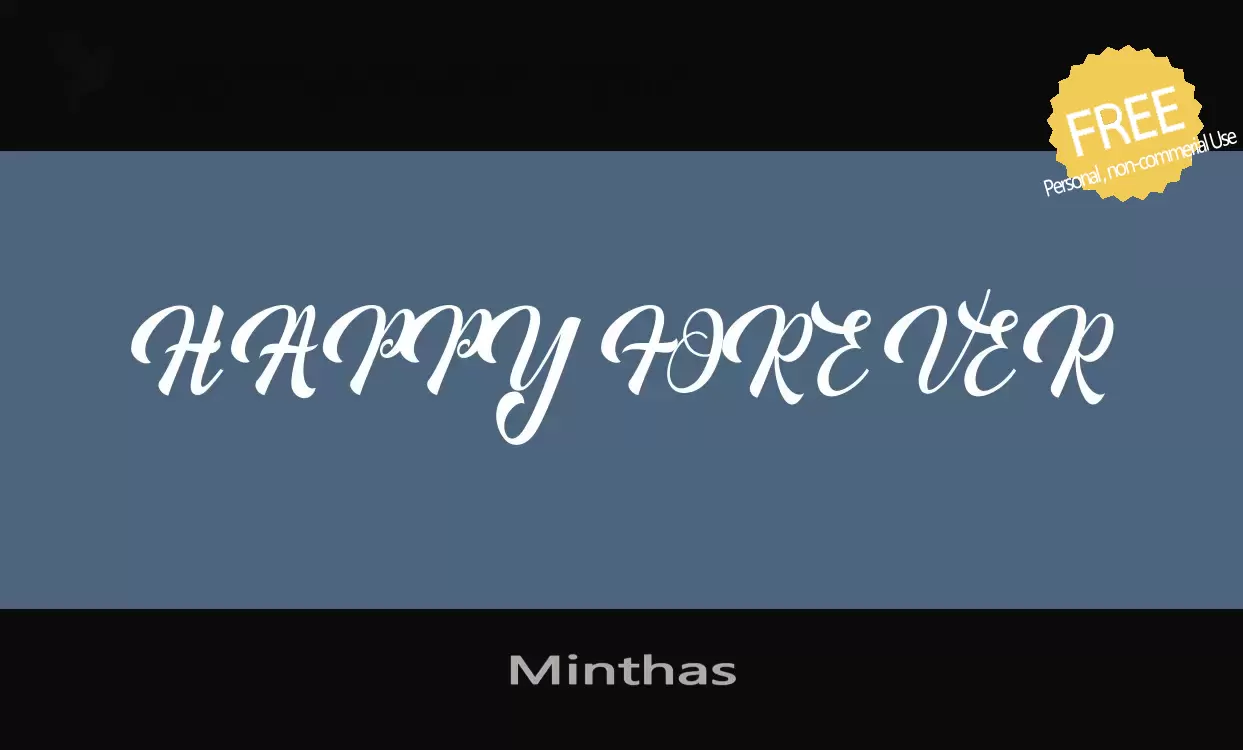 「Minthas」字体效果图