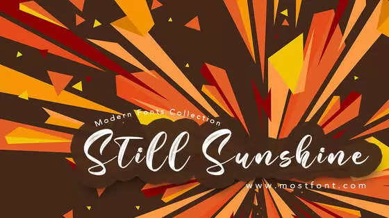 「Still-Sunshine」字体排版样式