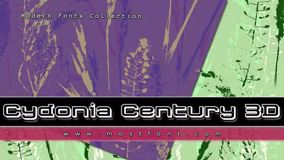 「Cydonia-Century-3D」字体排版图片