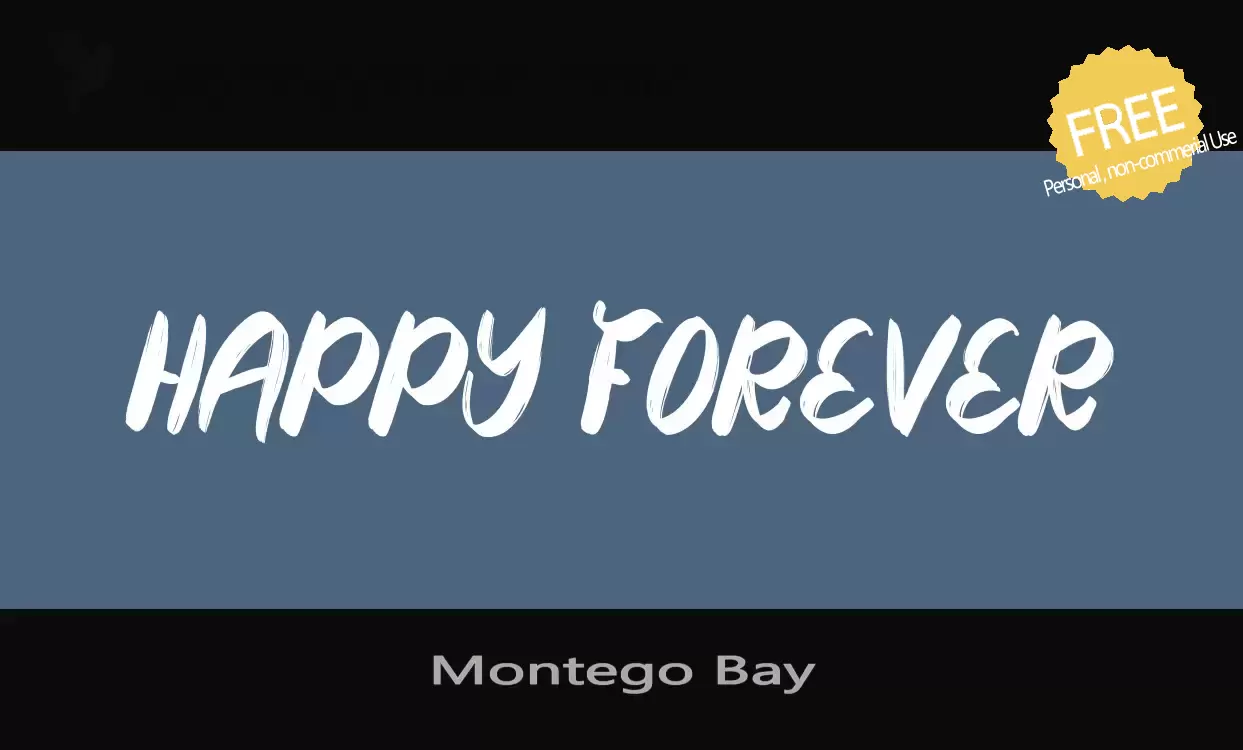 Font Sample of Montego-Bay