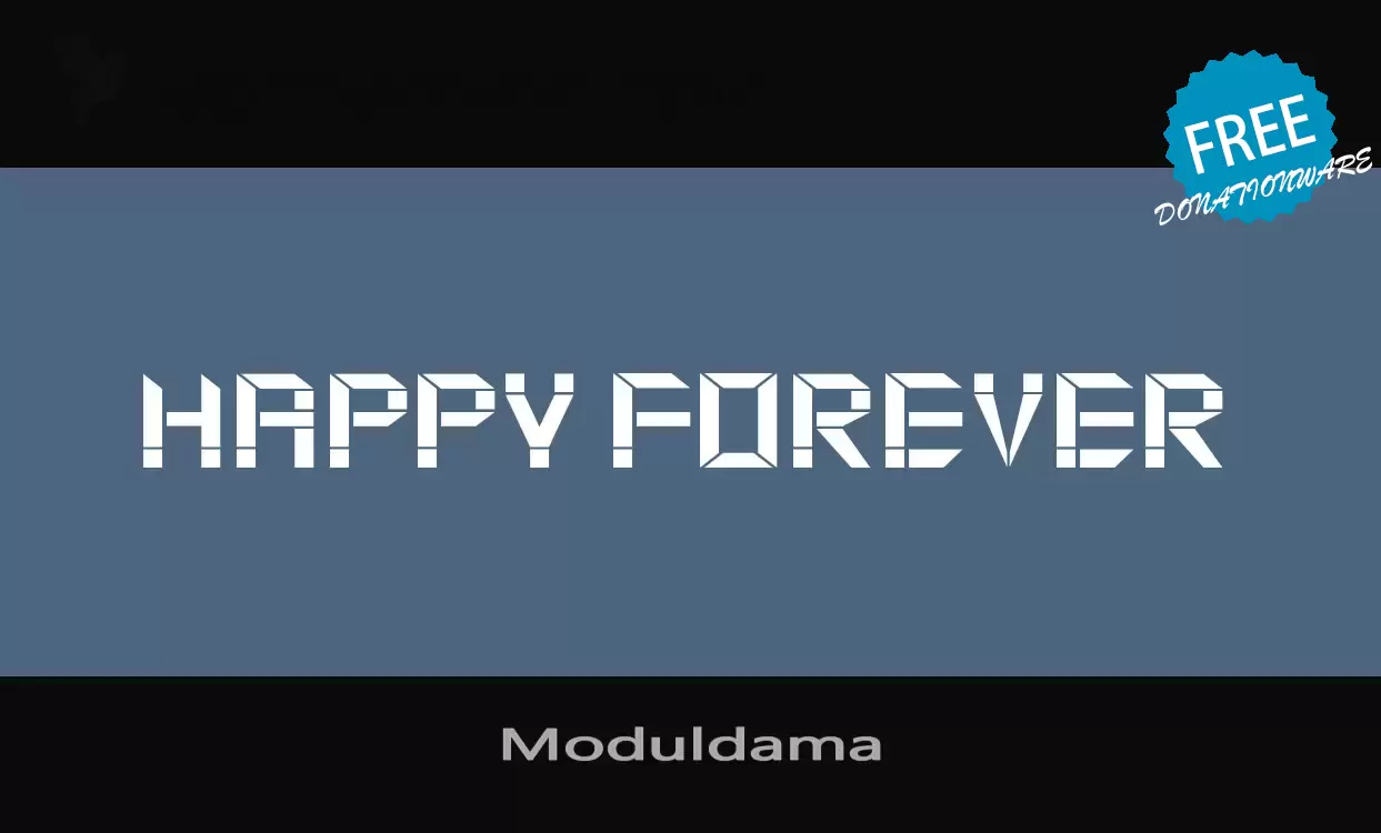 「Moduldama」字体效果图