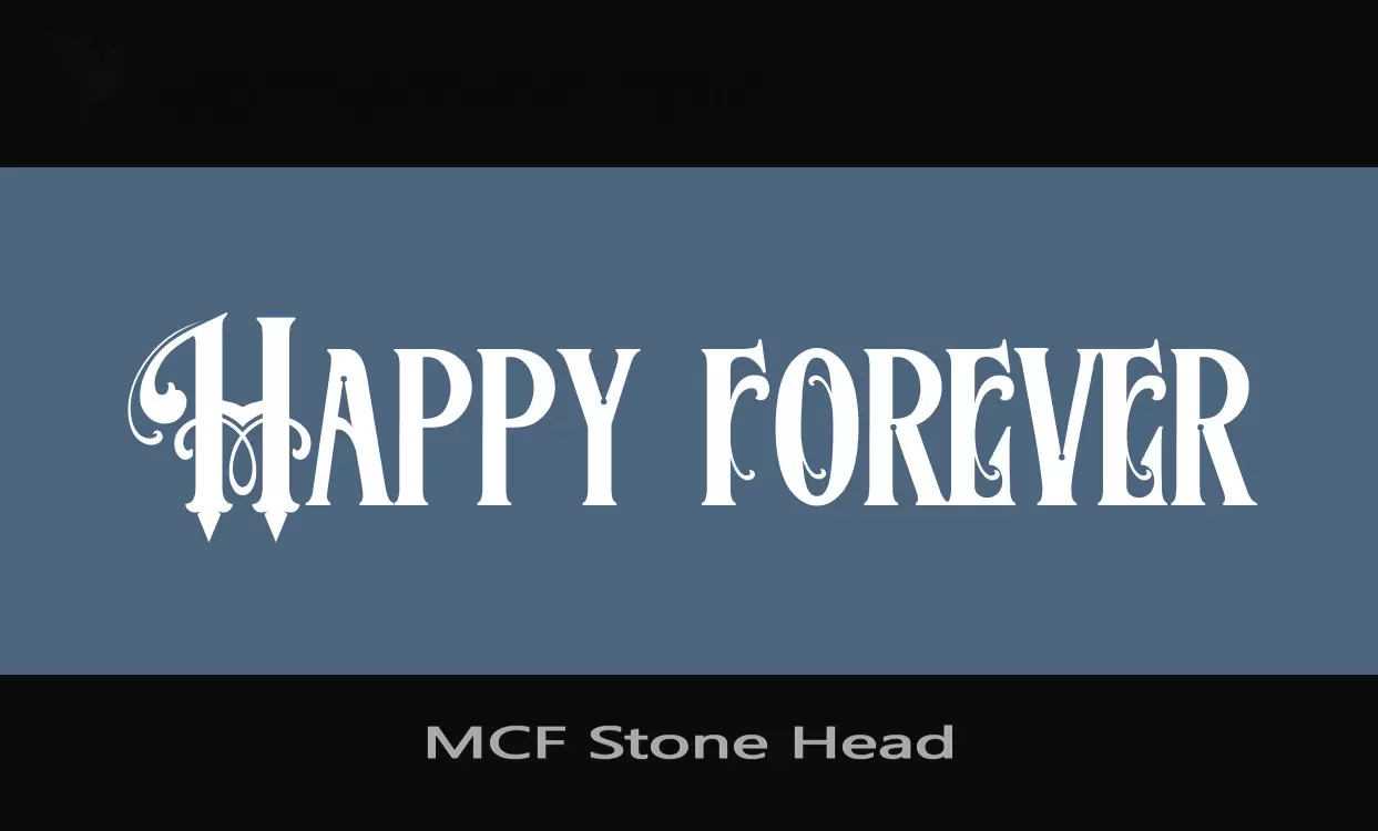 「MCF-Stone-Head」字体效果图