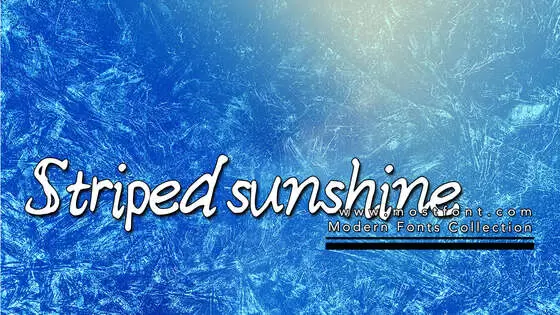 Typographic Design of Stripedsunshine