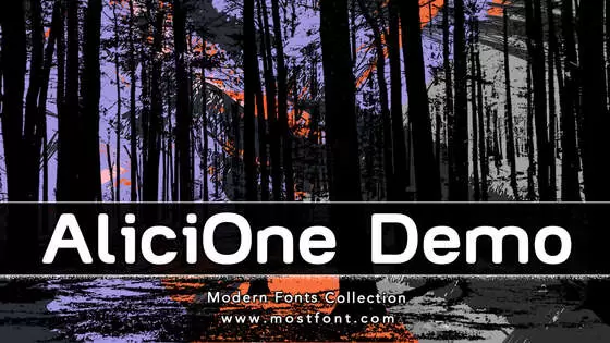 「AliciOne-Demo」字体排版图片