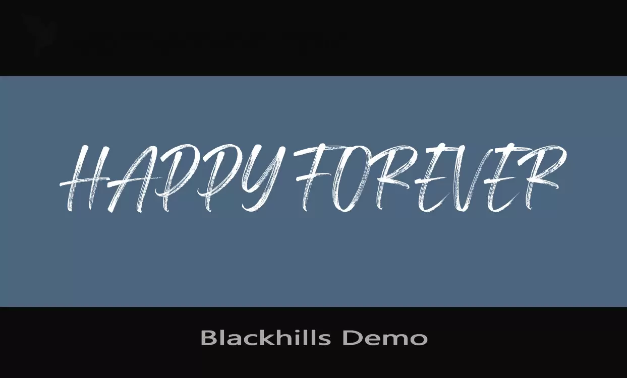 「Blackhills-Demo」字体效果图