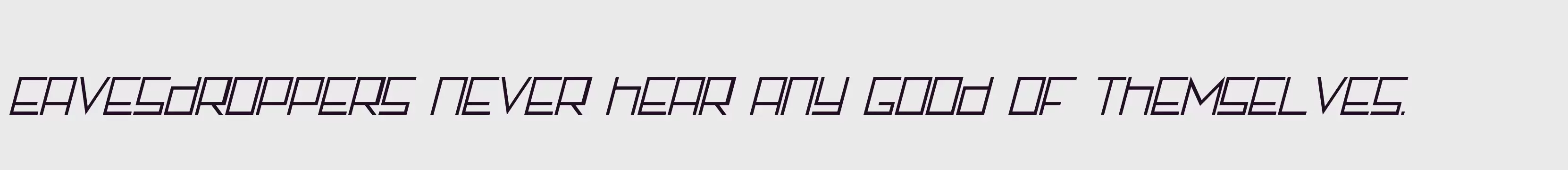 Preview Of Italic