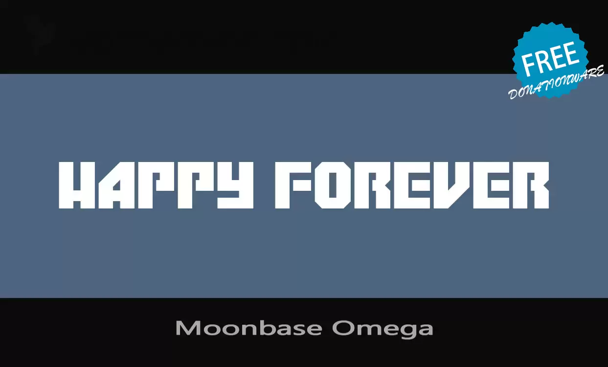 「Moonbase-Omega」字体效果图