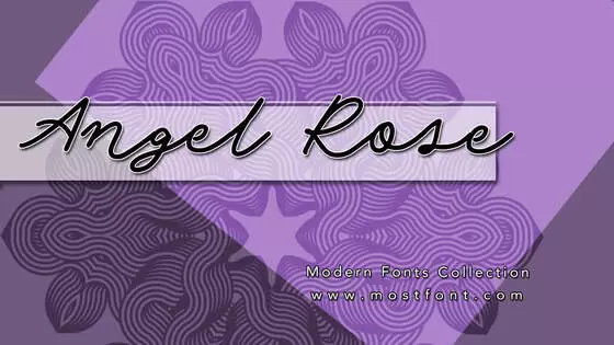 「Angel-Rose」字体排版图片
