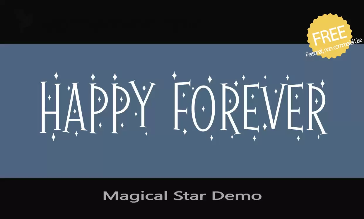 「Magical-Star-Demo」字体效果图