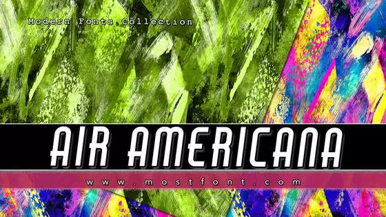 「Air-Americana」字体排版样式