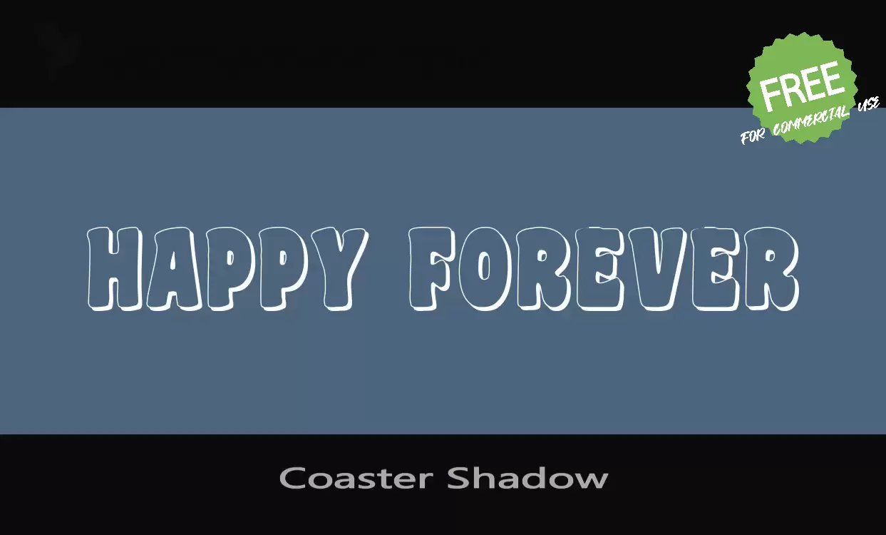 「Coaster-Shadow」字体效果图