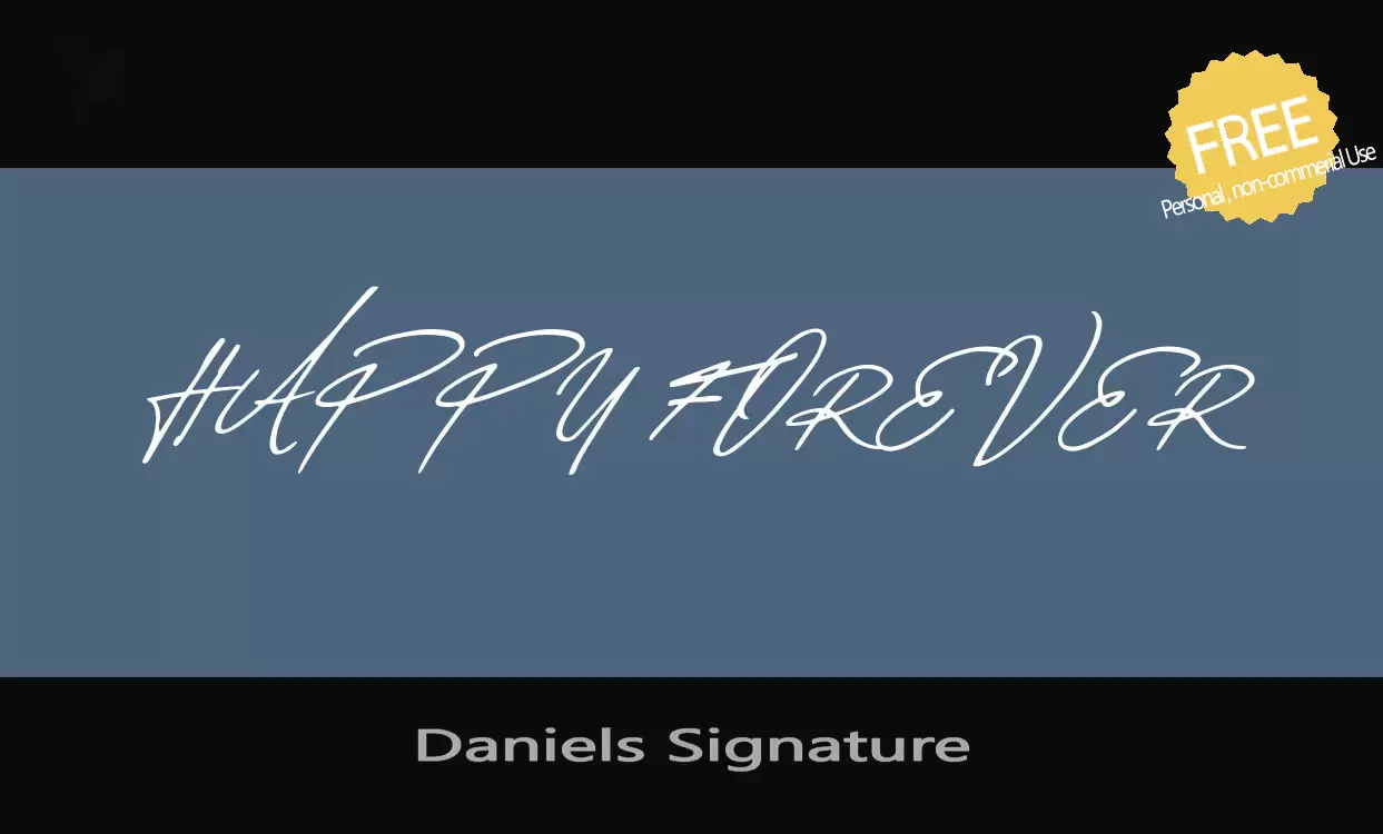 Sample of Daniels-Signature