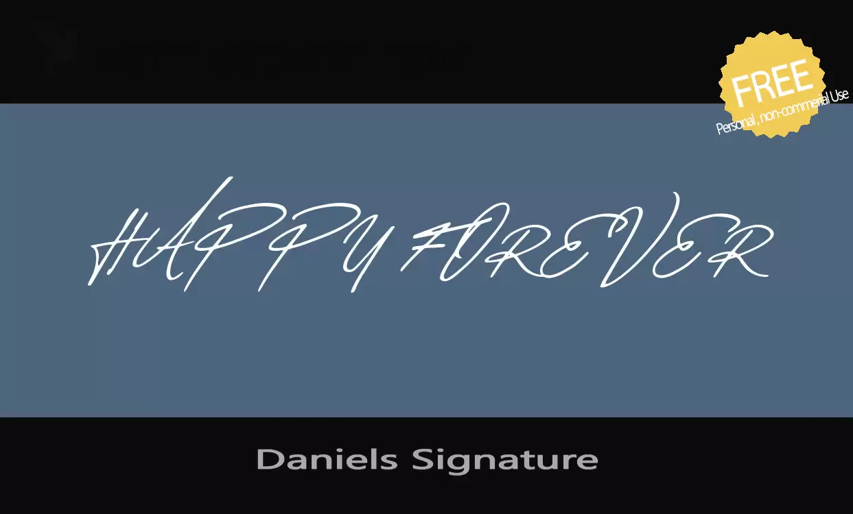 「Daniels-Signature」字体效果图